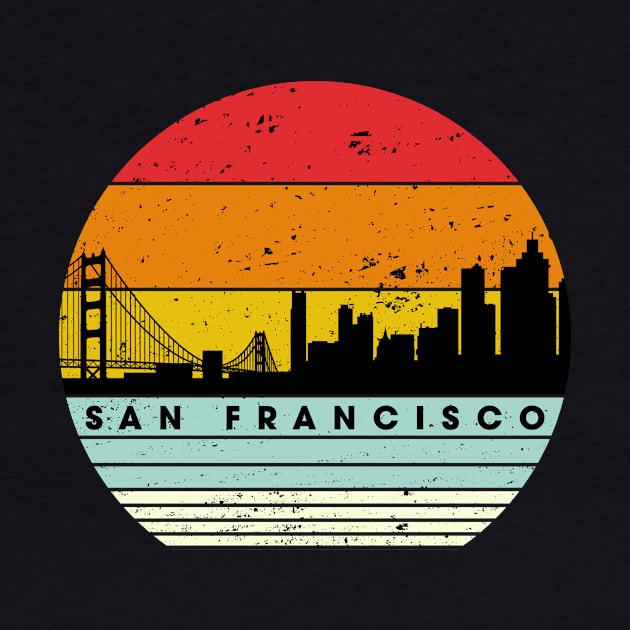 San Francisco Shirt Vintage San Francisco Souvenir USA Skyline by Nikkyta